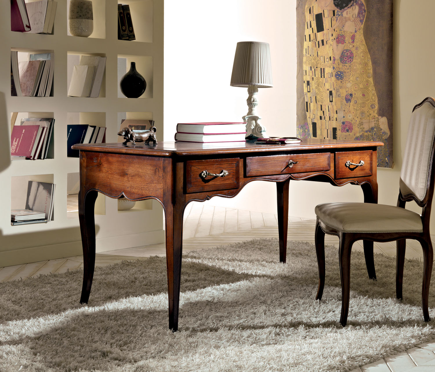 Scrittoio in stile 800 a 3 cassetti - Arredamento Classico DecorArt Scrittoio in stile 800 a 3 cassetti - Arredamento Classico DecorArt